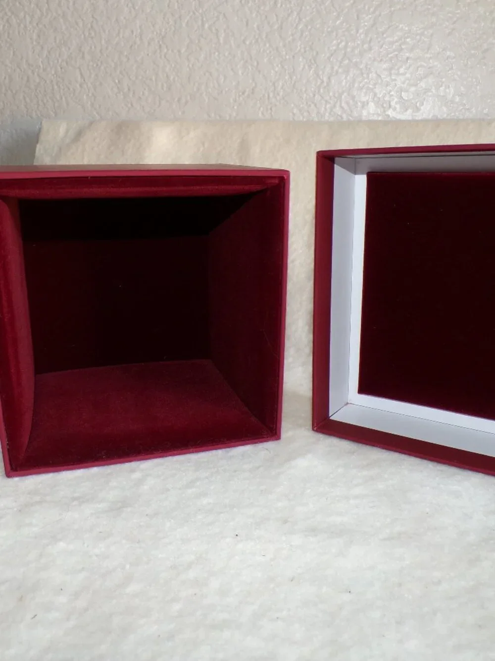 3 Velvet Lined Boxes Luxury Padded